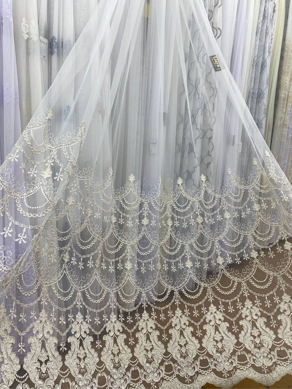 Прекрасный красивый тюль прозрачная сетка «Ромбы » В 2.90-3 в интернет ...