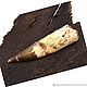 SPINOSAURUS tooth fossil length 112 mm 95 million years. Amulet. Urbanstyle. My Livemaster. Фото №4