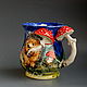 Order hedgehog and mushroom rain.A large mug. Mila. Livemaster. . Mugs and cups Фото №3