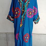 Suzan Vintage uzbeko. Bordado de seda de terciopelo. Soporte de pared paneles