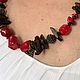 Order  Boho neck jewelry made of natural stones red coral. Treasures Of Aphrodite. Livemaster. . Necklace Фото №3