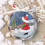 Сувениры и подарки handmade. Livemaster - original item Christmas decorations: Textile Christmas toy.. Handmade.
