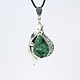 Adaya pendant with malachite made of 925 sterling silver HC0002. Pendant. Sunny Silver. Online shopping on My Livemaster.  Фото №2