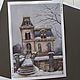 Pastel painting Winter House (beige gray purple snow). Pictures. Pastelena. Online shopping on My Livemaster.  Фото №2