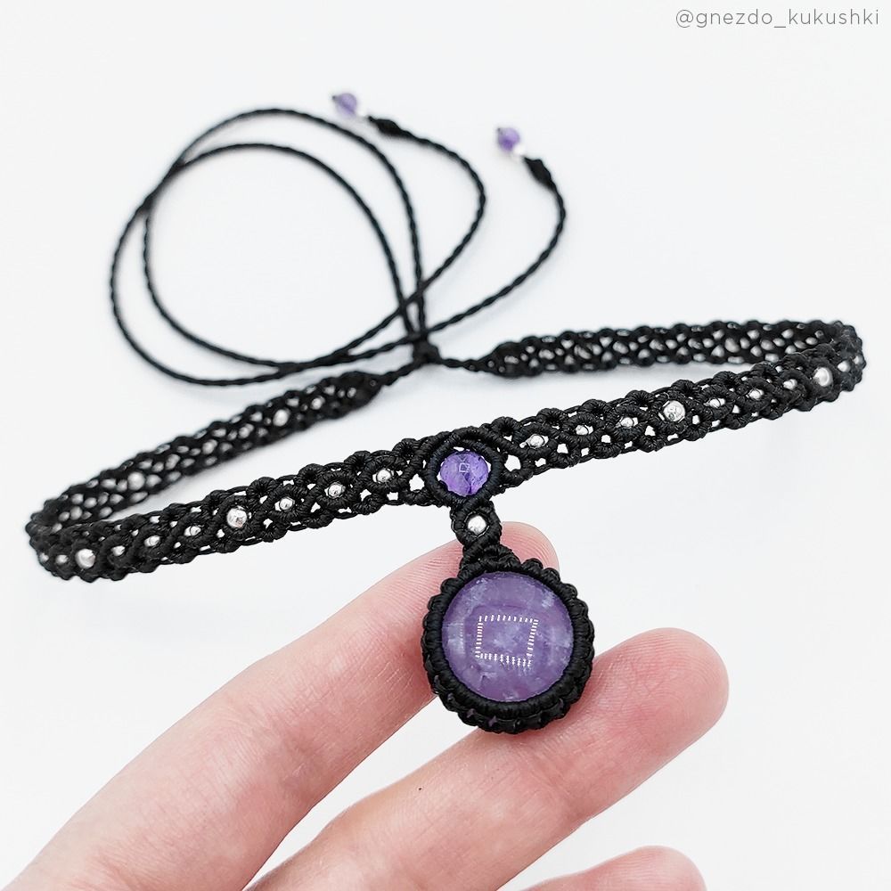 Choker amethyst choker of amethyst 