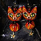 Earrings with chanterelles 'Keepers of the grove of the First Autumn'. Earrings. legendavincento. My Livemaster. Фото №6