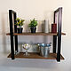 Double wall shelf in loft style. Shelves. dekor-tseh. Online shopping on My Livemaster.  Фото №2