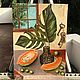 Oil painting monstera leaves papaya bunch of keys. Pictures. elviramaistruk. Online shopping on My Livemaster.  Фото №2
