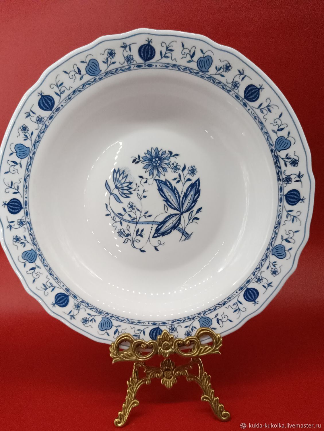 Винтаж: Предметы сервиза Синий Лук от Bormioli Rocco. Испания купить в ...