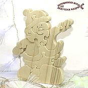 Куклы и игрушки handmade. Livemaster - original item New Year`s puzzle - a gift from Santa Claus I invite you to dance!. Handmade.