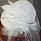 Air wedding hat Flapping wing. Sombreros de la boda. Fashion workshop madam YLora. Online shopping on My Livemaster.  Фото №2