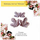 Order Mallow Leaves set of silicone viners and cutters. ceramic flowers. Livemaster. . Molds for making flowers Фото №3