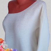 Одежда handmade. Livemaster - original item Jerseys: Sweater oversize style off the shoulder. Handmade.