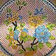 Винтаж: РЕДКОСТЬ КЛУАЗОНЕ CLOISONNE ТАРЕЛКА интерьерная  Китай. Тарелки декоративные винтажные. Чердак дяди Рико. Ярмарка Мастеров.  Фото №4