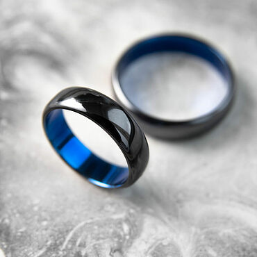 Картины и панно ручной работы. Ярмарка Мастеров - ручная работа Кольца обручальные из титана. Handmade.