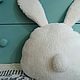 Bunny Pillow snuggle buddy Soft toy. Gift for newborn. Fabric gifts from Natalia Abramova (glory4). Online shopping on My Livemaster.  Фото №2