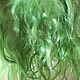 Mohair tress (green, herbal) (Hair for dolls). Doll hair. Hair and everything for dolls. My Livemaster. Фото №4