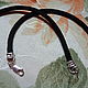 4 mm silk cord with lock in 925 silver. Chokers. marusjy. My Livemaster. Фото №4