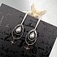 Stud earrings with cotton pearls 'Polar Star', Stud earrings, Voronezh,  Фото №1