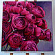 Painting 'Purple peonies' oil on canvas 60h60 cm. Pictures. vestnikova. Online shopping on My Livemaster.  Фото №2