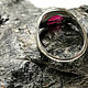 Ring with natural ruby 2,23 ct silver handmade. Rings. Bauroom - vedic jewelry & gemstones (bauroom). My Livemaster. Фото №5