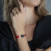 Фен-шуй и эзотерика handmade. Livemaster - original item A bracelet with stones for wealth in black and red. Handmade.