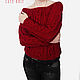 Order Knitted jumper female red. CUTE-KNIT by Nata Onipchenko. Livemaster. . Jumpers Фото №3