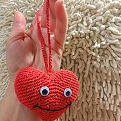 Сумки и аксессуары handmade. Livemaster - original item Heart-soft anti-stress keychain, auto-suspension, medallion toy.. Handmade.