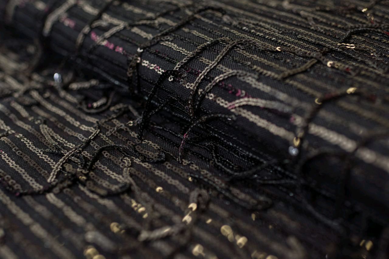 Ткани: Сетка с декором из пайеток в интернет-магазине Ярмарка Мастеров ...