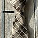 Stylish classic brown plaid tie. Ties. Handmade_by_richi. Online shopping on My Livemaster.  Фото №2