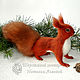 Red squirrel – toy interior / protein felted wool /felt. Felted Toy. Woolen Zoo. My Livemaster. Фото №5