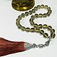 Order Prayer beads 33 Topaz natural grain. bead 12 mm. Handwork of jewelry.. Livemaster. . Rosary Фото №3