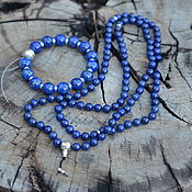 Фен-шуй и эзотерика handmade. Livemaster - original item Heavenly - lapis lazuli set - Buddhist rosary and a bracelet with a mantra. Handmade.
