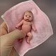 Силиконовая пупсик 7,5 см мини реборн девочка. Куклы Reborn. Алла Асеева dolls_minireborn. Ярмарка Мастеров.  Фото №5