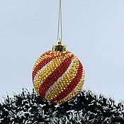 Сувениры и подарки handmade. Livemaster - original item Christmas ball Christmas tree toy gift for new year 2020 ball red. Handmade.