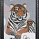 Knitted painting 'TIGER'. Pictures. Elena Abdul-Karim. My Livemaster. Фото №5