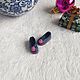 Shoes for Doll Princess Disney colour- blue 18mm, Clothes for dolls, Novosibirsk,  Фото №1
