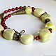 necklace made of Jade and Carnelian, Necklace, Moscow,  Фото №1