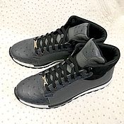 Обувь ручной работы handmade. Livemaster - original item Sneakers made of genuine ostrich leather and genuine calfskin.. Handmade.