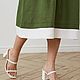ИВАdress платье Оливка из 100% льна. Платья. ИВАdress. Интернет-магазин Ярмарка Мастеров.  Фото №2