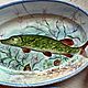 Фарфор. Набор из 3 блюд  “Щуки и лещ». Блюдо. Мария Гайдукова (Mariamarket). Ярмарка Мастеров.  Фото №5