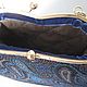 Blue Leather Bag Women's Suede Handbag Clasp BLUE PAISLEY. Clasp Bag. Irina Vladi. My Livemaster. Фото №6