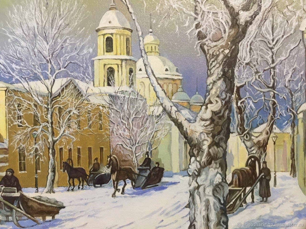 Картина москва зимой