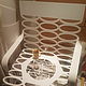 БАЛИЙСКИЙ КОКОС -VERMA White Ar Deco metal chair. Кресла. BEAUTIFUL OBJECTS OF DC. Интернет-магазин Ярмарка Мастеров.  Фото №2