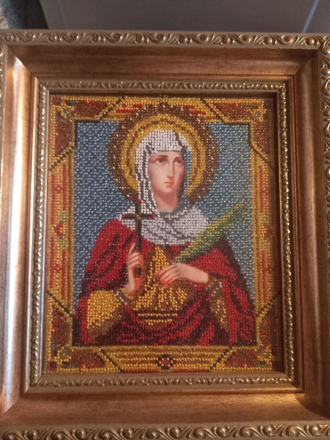 Вышитая бисером икона в интернет-магазине Ярмарка Мастеров по цене 3500 ...