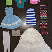 Одежда для кукол: купальник и парео для Барби-пышки