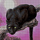 Kit embroidery with beads 'Black PANTHER', Embroidery kits, Ufa,  Фото №1