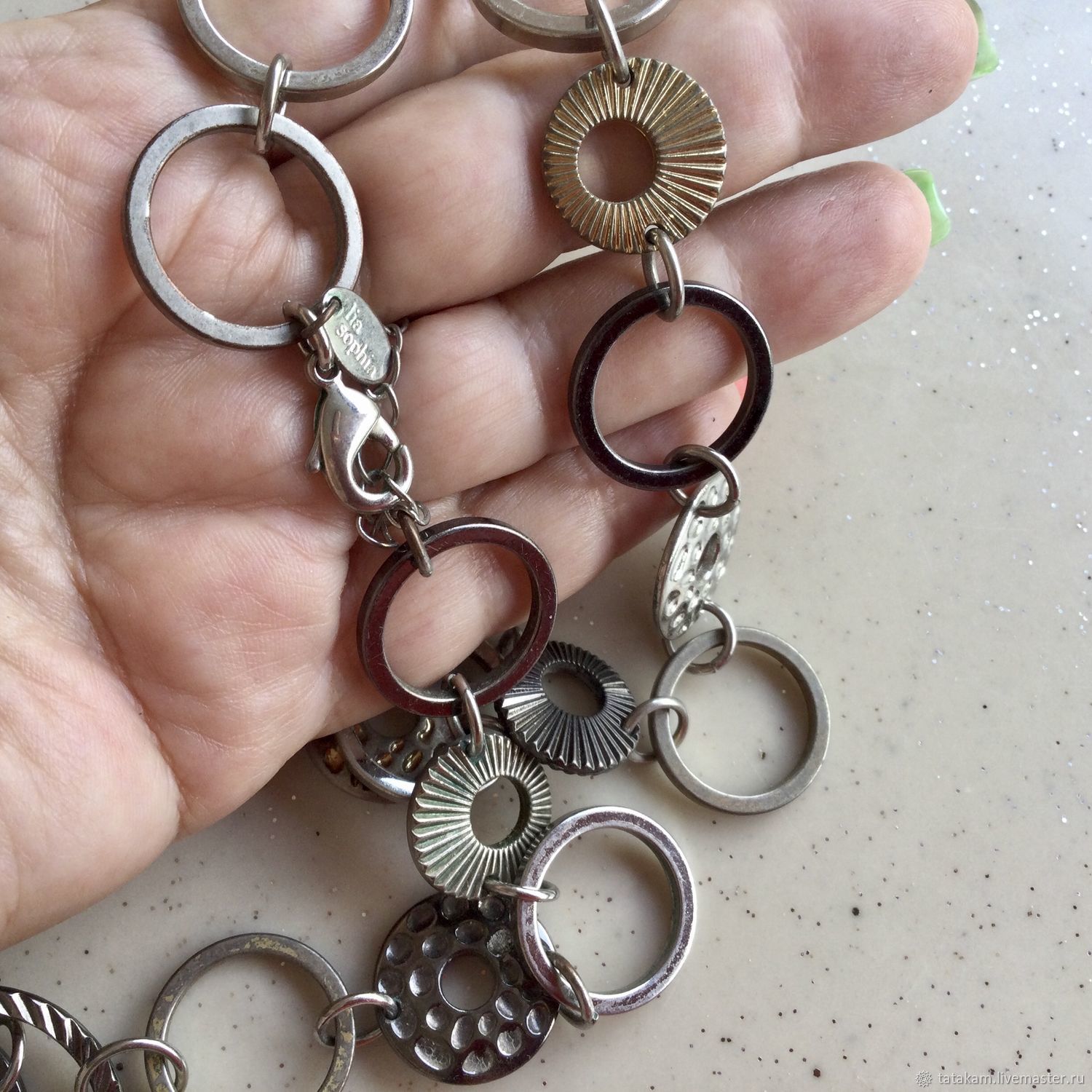 Vintage oxidized Silver