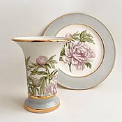 Для дома и интерьера ручной работы. Ярмарка Мастеров - ручная работа Vases and a dish of Pink peonies. Handmade.