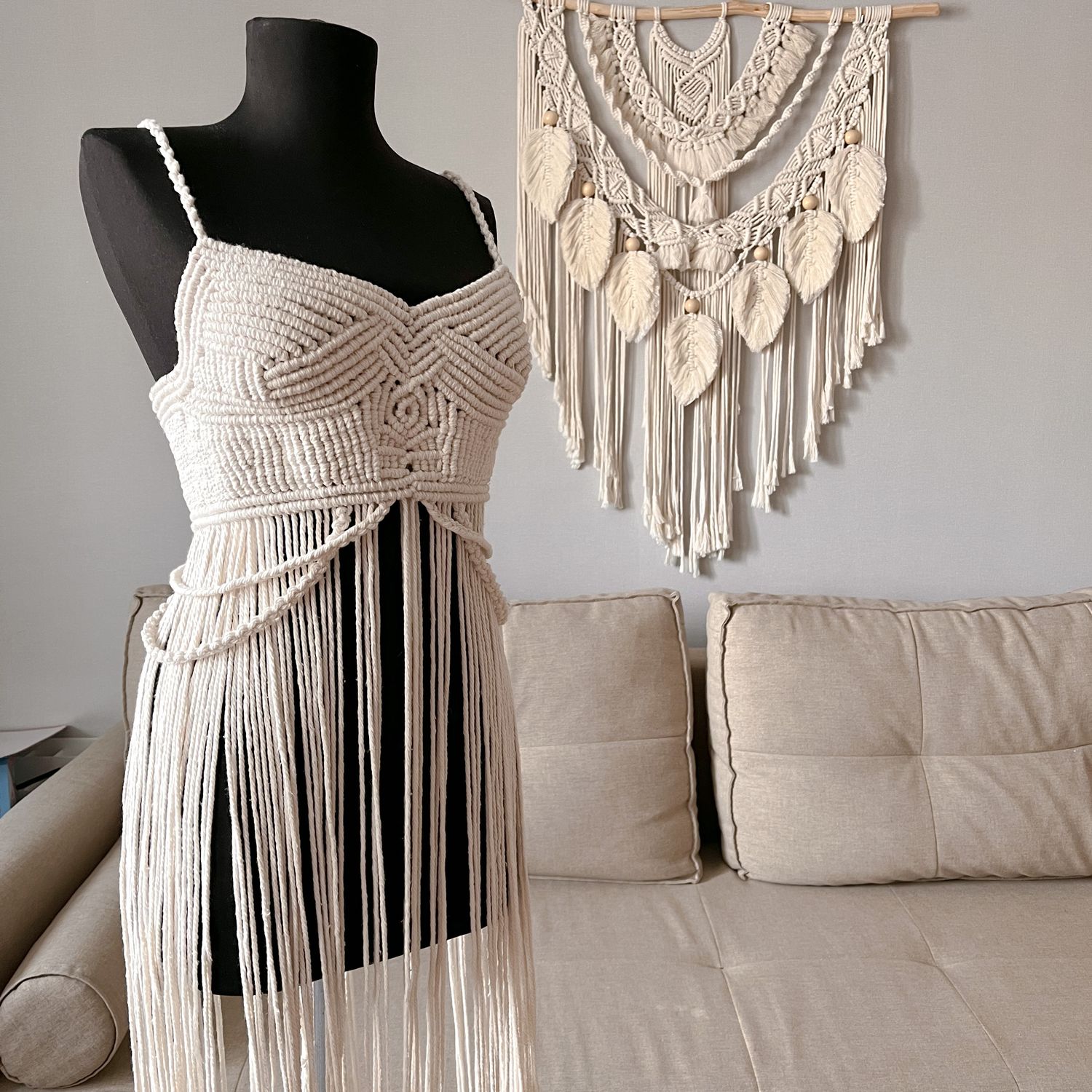 Платье-корсет в технике макраме «Этно» в интернет-магазине Ярмарка ...